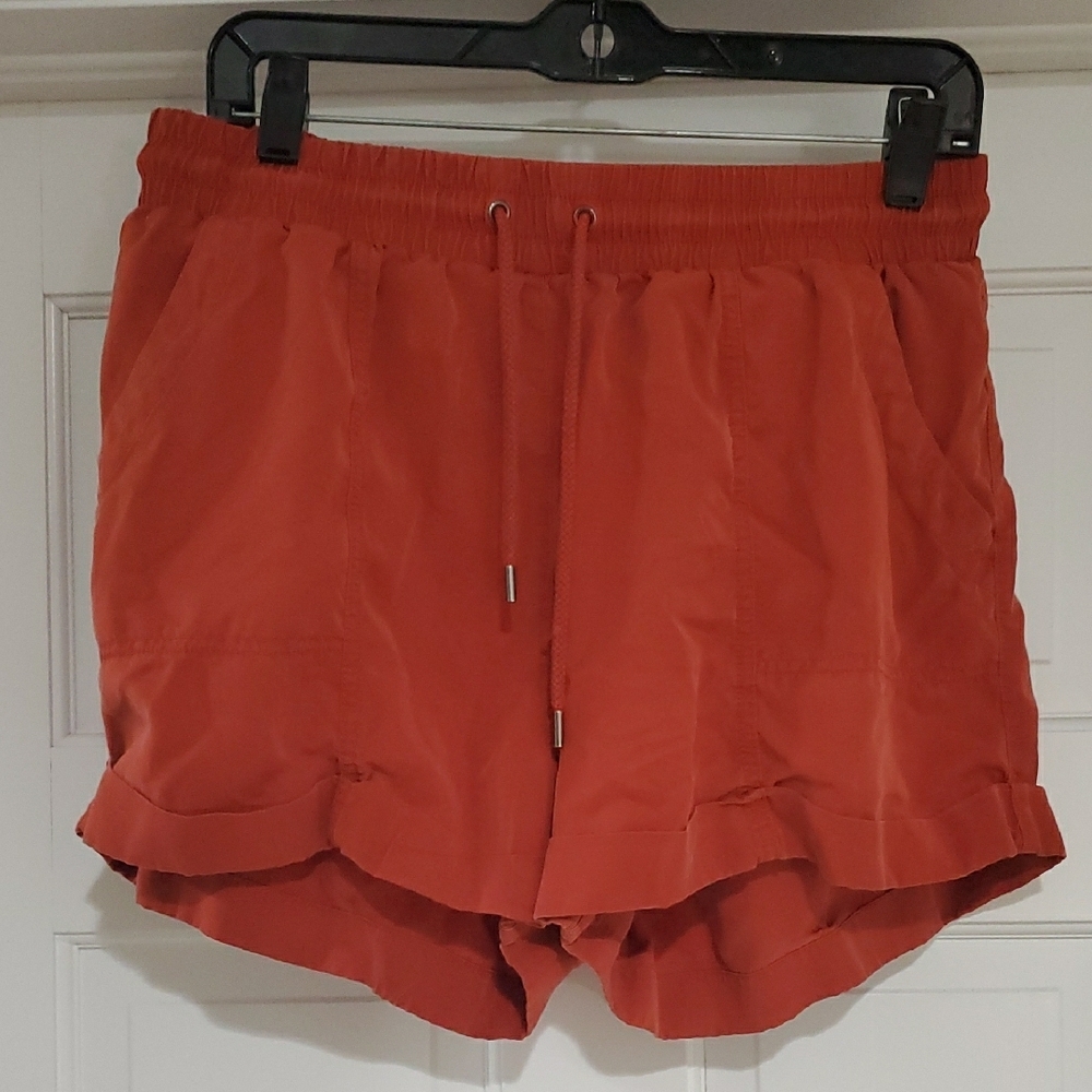 Women's Red Casual Shorts